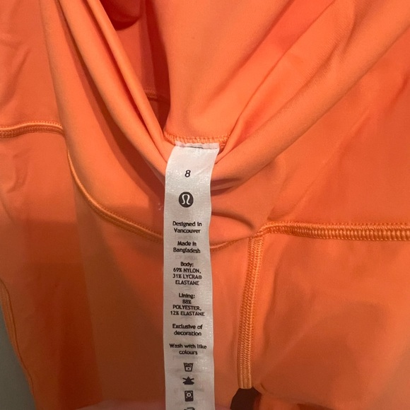 Lululemon orange soda align leggings- 8 - Picture 2 of 3